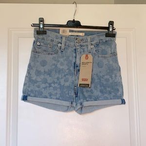 Levi's Mid-Length Cuffed Jean Shorts Slate Dasy 24